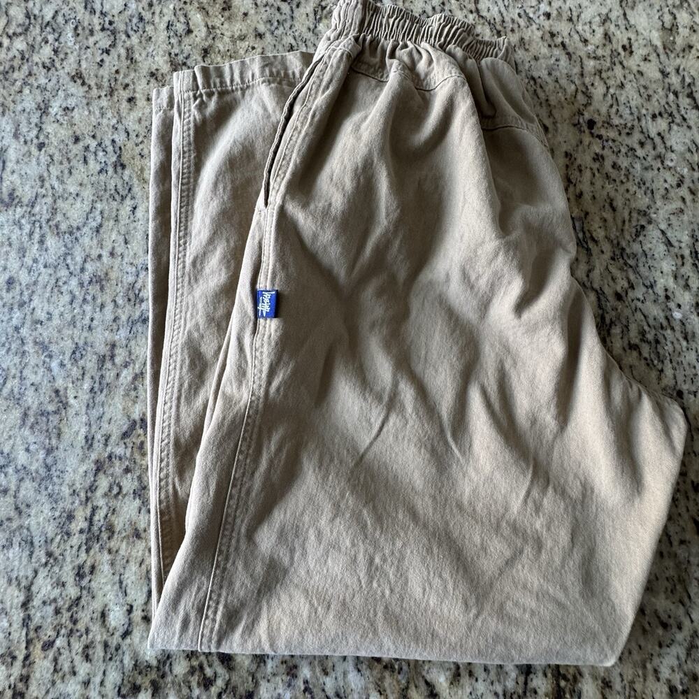 Vintage 90s Stussy Cotton Twill Beach Pants Tan Size Medium USA Made RN 94974